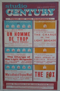 Affiche met het programma van Studio Century (juni 1970)